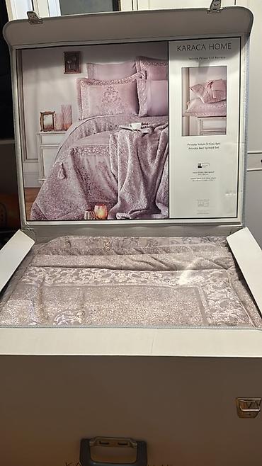 kendir ipi: KARACA HOME – Private Bed Spread Set (Valeria Prime Gül Kurusu) — 1