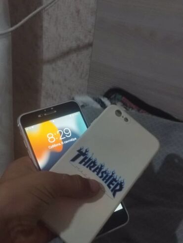 продать айфон 6: IPhone 6s Plus, Колдонулган, < 16 ГБ, Rose Gold, Каптама, 75 %