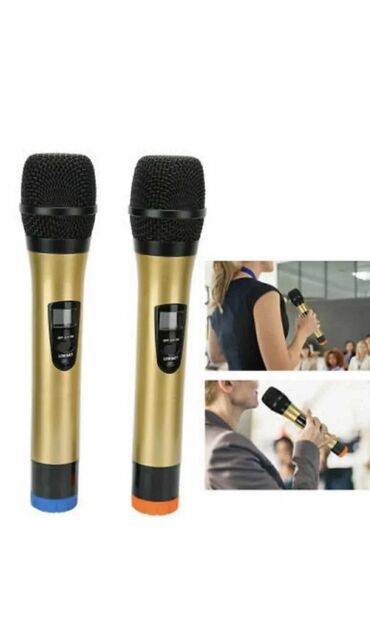 bežične slušalice u boji: Bezicni mikrofon set 2 mikrofona profesionalni WG-200   Profesionalni