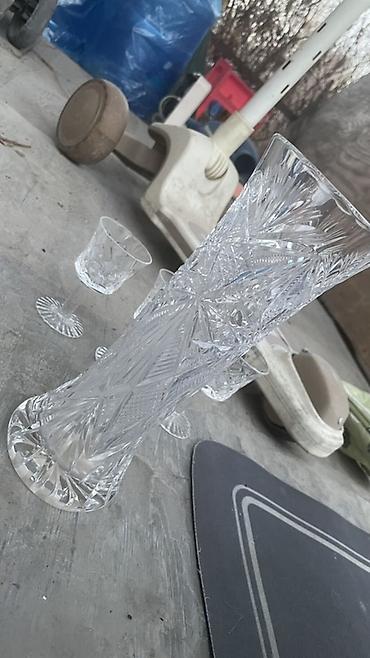 Наборы посуды: Набор винтажного гранёного стекла/хрусталя Состав: - 3 салатницы/вазы — 7