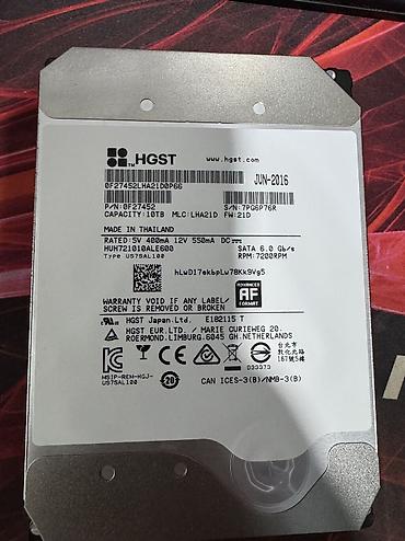 micro ssd: Накопитель для ПК, Б/у, HGST, HDD, Более 5 ТБ, 3.5", Для ПК — 6