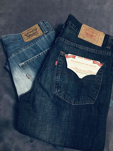 tünd kişi cinsləri: Cinslər LeviS, XS (EU 34), L (EU 40), XL (EU 42), rəng - Göy