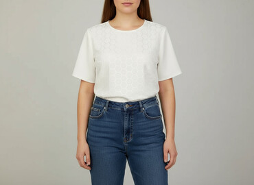 bluzka srebrną nitką: Women's blouse, size XL