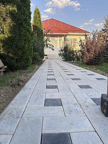 Тротуарная плитка: Брусчатка БИШКЕК тротуарные бордюры, лотки прессованные брусчатки — 22