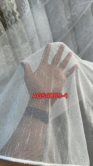 silk filament: AG S4011 seriyası tull pərdəlik parça - Model kodları: AGS4011-1 və — 10