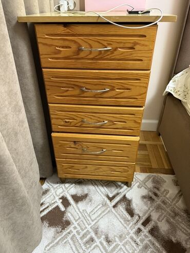 мебель из древесины: Спальный гарнитур, Б/у, Комод, Россия, Дерево, цвет - Коричневый