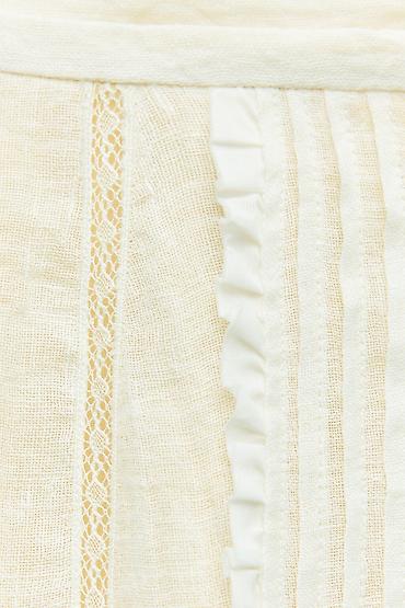 vodeni celulit: Zara lan suknja. Vel m. Po 40, duzina 72. Midi. 94% lan, 6% polyamide — 3