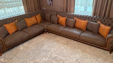 divan restoran: Künc divan Satılır 1550₼ Keçən il 4200₼ alınıb Üzəri nabuk Ölçü 5/3 — 1