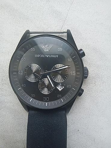 starex is saatlari: Emporio Armani kişi qol saatı - Rəng: tam qara (qara siferblat, qara — 1