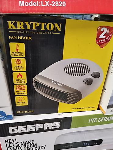 elektro kamin: Hava vuran qızdırıcı Krypton knfh 6252 2000W 17m² .ORİJİNAL Məhsul — 5