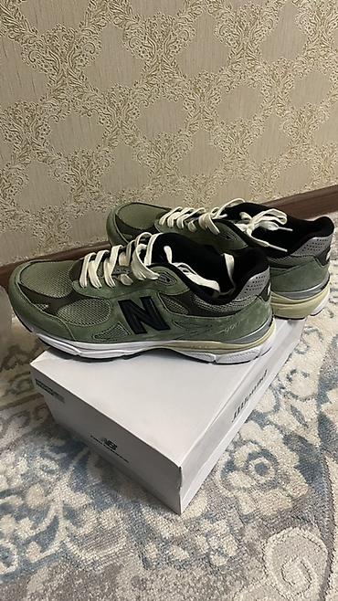 Кроссовки и спортивная обувь: Мужские кроссовки, 43, New Balance, Новый, цвет - Зеленый, Бесплатная доставка — 1
