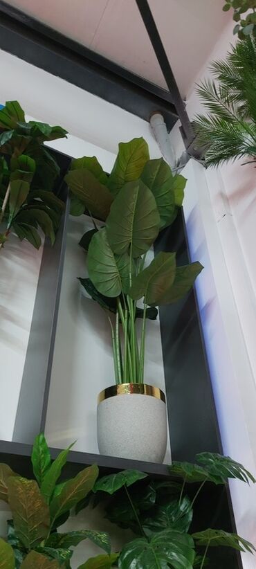 Süni güllər: Dekorativ süni ağaclar dəsti - Model 1: Varlıqlı yarpaqlı dekorativ — 12