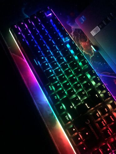 Klaviaturalar: Game Power Saber RGB Mekanik Blue Switch Yenisindən seçilmir Usb