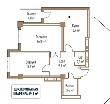 седьмое небо: Продаются квартиры в ЖК SEVEN (бизнес‑класс) 1 комнатная, 2 — 3