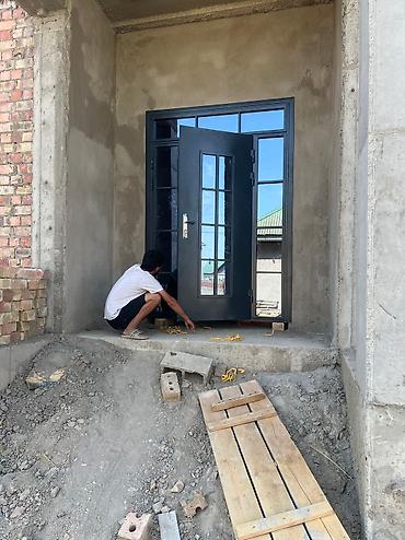 Стеклянные двери на заказ: Стеклянная дверь на заказ, Входная, Для частного дома, Двухстворчатая, Раздвижная, Гарантия, Бесплатный замер, Бесплатная доставка — 6