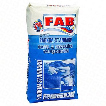 Keramika yapışdırıcıları: FAB Super “FABKIM STANDARD” – Kafel və keramika yapışdırıcısı 300 — 1