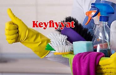 Домашний персонал и уборка: Salam.2 nefer Ana bala ev,ofis, obyekt təmizlik işine gedirik işimizi — 1