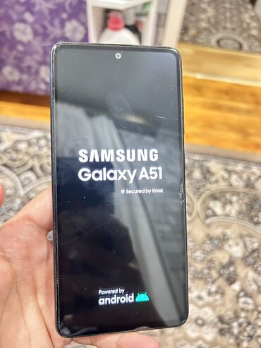 samsung galaxy golden i9235: Samsung Galaxy A51, 256 GB, rəng - Qara, Barmaq izi, İki sim kartlı