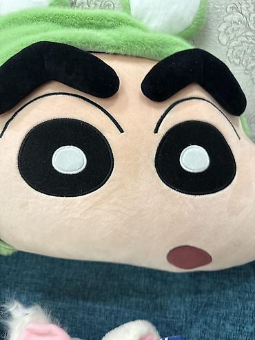 Игрушки: Мягкие игрушки — набор Описание: - Плюшевый котик-бродячка с багетом — 54