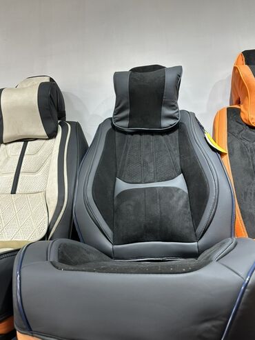подушка мазда демио: Чехлы Экокожа, С подушкой, цвет - Черный, Universal Seat cover