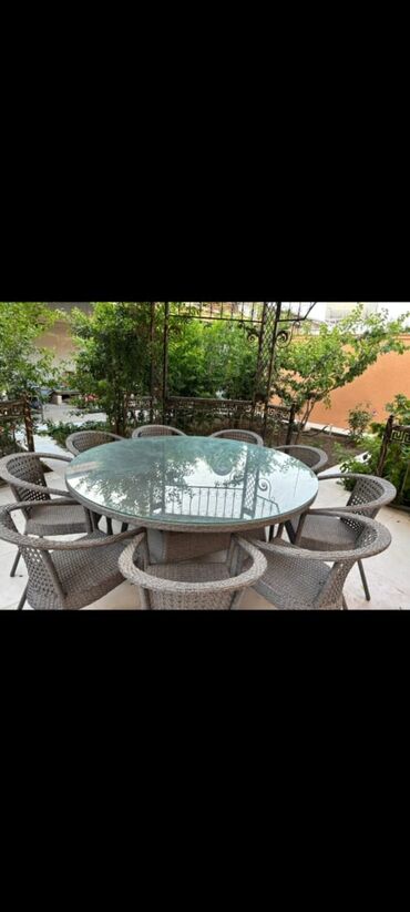 старые стулья: Balkon üçün, Yeni, Açılmayan, Oval masa