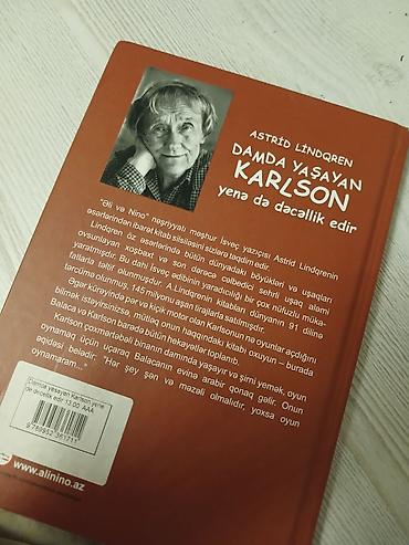 Bədii ədəbiyyat: Məhsul: Kitab – “Damda yaşayan Karlson yenə də dəcəllik edir” Müəllif — 4