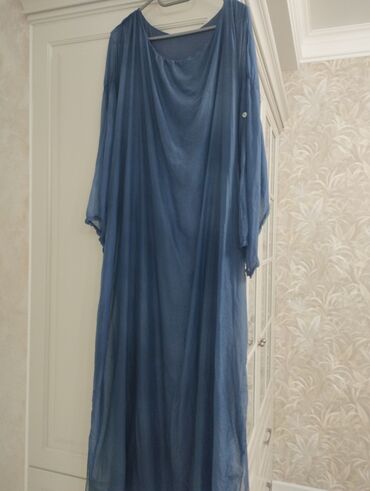 бархатное красивое платье: Күнүмдүк көйнөк, Италия, Жай, Жибек, XL (EU 42)