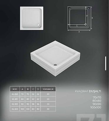 Məhsul: Duş altlığı kolleksiyası - Formalar: kvadrat və düzbucaqlı - lalafo.az -da Məhsul: Duş altlığı kolleksiyası - Formalar: kvadrat və düzbucaqlı -