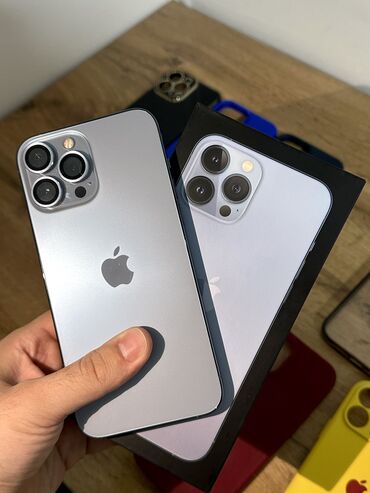 bluetooth мышь: IPhone 13 Pro Max, Б/у, 256 ГБ, Sierra Blue, Защитное стекло, Чехол, Кабель, 82 %