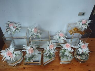 Dekorlar və bəzəklər: Kirayə xonçalar verilir.Nişanhə şirniyatlarıkonfetləri sifariş — 7