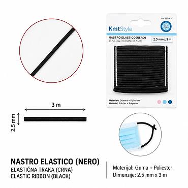 KMT Zatezač tereta crna 5201414 Elastična traka/crni zatezač tereta