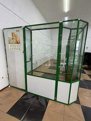 Бизнес үчүн жабдуулар: Торговый островок/витрина из стекла и алюминиевого профиля - Формат — 2