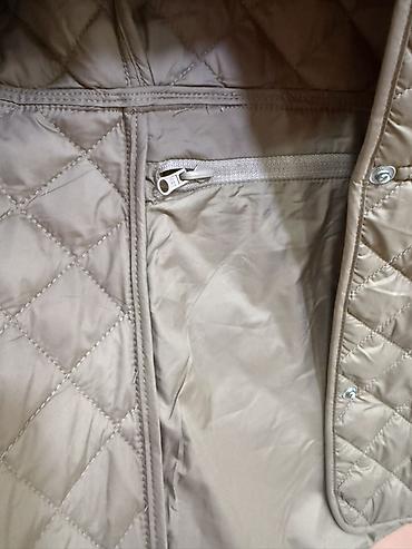 alt geyim: Halara qadın qatlmalı jaket - Rəng: bej/boz ton - Dizayn: romb — 4