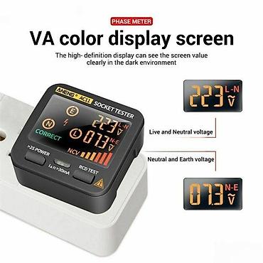 Multimetri: ANENG AC11 – digitalni tester utičnica - Višenamenski tester za brzu — 17