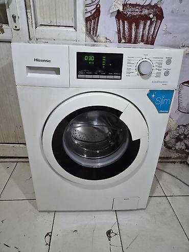 ucuz məişət texnikası: Paltaryuyan maşın Hisense, 6 kq, İşlənmiş, Avtomat, Qurutma var, Pulsuz çatdırılma, Ödənişli çatdırılma — 3