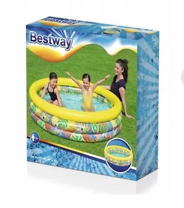 Бассейны: Надувной детский бассейн Bestway - Круглая форма, яркий тропический — 2