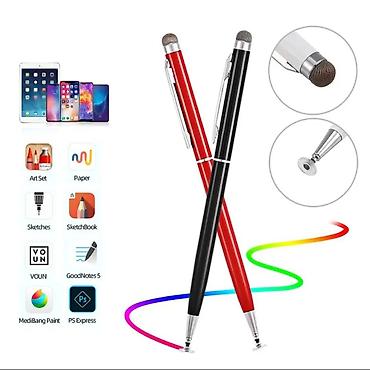 Stiluslar: Universal kapasitativ stylus qələm - İki uclu dizayn: bir tərəfdə — 1