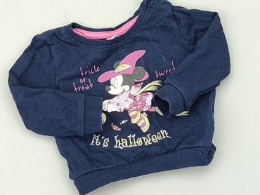 kurtki dziewczęce wiosenne: Sweatshirt, Disney, 6-9 months, condition - Good