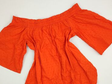 czerwona bluzki z bufkami: H&M, Bluzka damska, rozmiar S