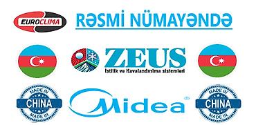4777 nomre: Kondisioner Midea, Yeni, 100-dən çox kv. m, Split sistem, Ödənişli quraşdırma — 9