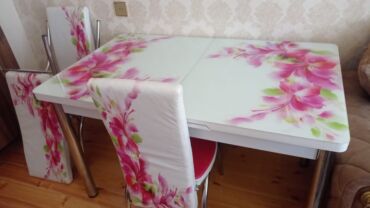 Quruducular: Mətbəx üçün, İşlənmiş, Dördbucaq masa, 6 stul lalafo.az -da Quruducular: Mətbəx üçün, İşlənmiş, Dördbucaq masa, 6 stul