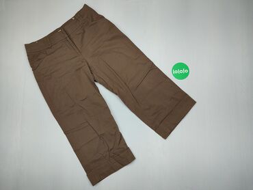 Spodnie 3/4 2XL (EU 44), stan - Dobry, wzór - Jednolity kolor, kolor - Brązowy