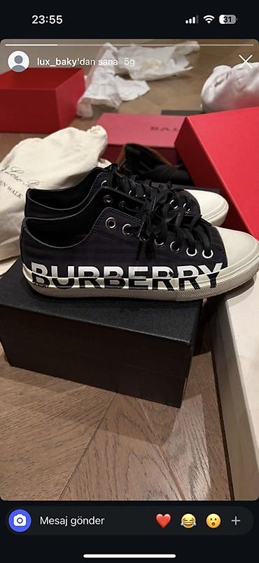 idman sortikleri: Оригинал 38 размер Unisexs Burberry kişi/kadın krossovkaları - — 2