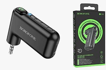 Автомобильный Bluetooth-приемник BOROFONE BC35 (AUX-ресивер) at lalafo.kg Автомобильный Bluetooth-приемник BOROFONE BC35 (AUX-ресивер)
