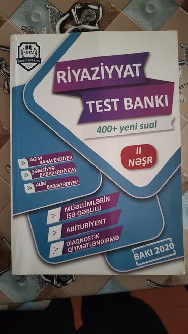 Kitablar, jurnallar, CD, DVD: MHM Riyaziyyat Test Bankı