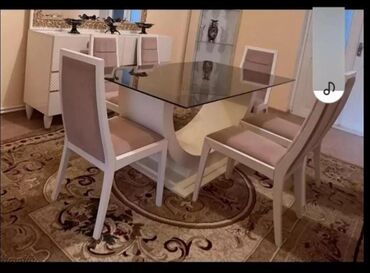 стулья тонет: Для гостиной, Б/у, Прямоугольный стол