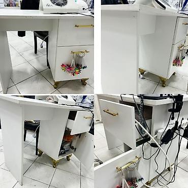 masa kafe: Gözəllik salonları və dırnaq ustaları üçün funksional manikür masası — 1