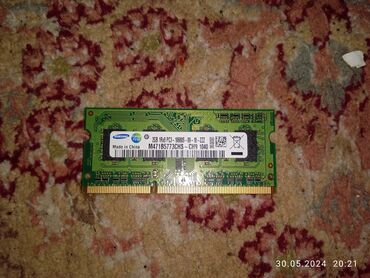 Оперативная память (RAM): Оперативная память, Б/у, Samsung, 2 ГБ, DDR3, Для ноутбука