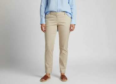 Women's Pants: Chino, Spodnie materiałowe damskie, rozmiar XL