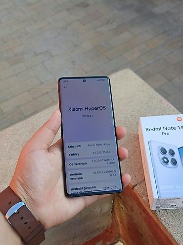 redmi 11a: Redmi Note 14 Pro, 256 GB, rəng - Qara, Zəmanət, Barmaq izi, Simsiz şarj — 6